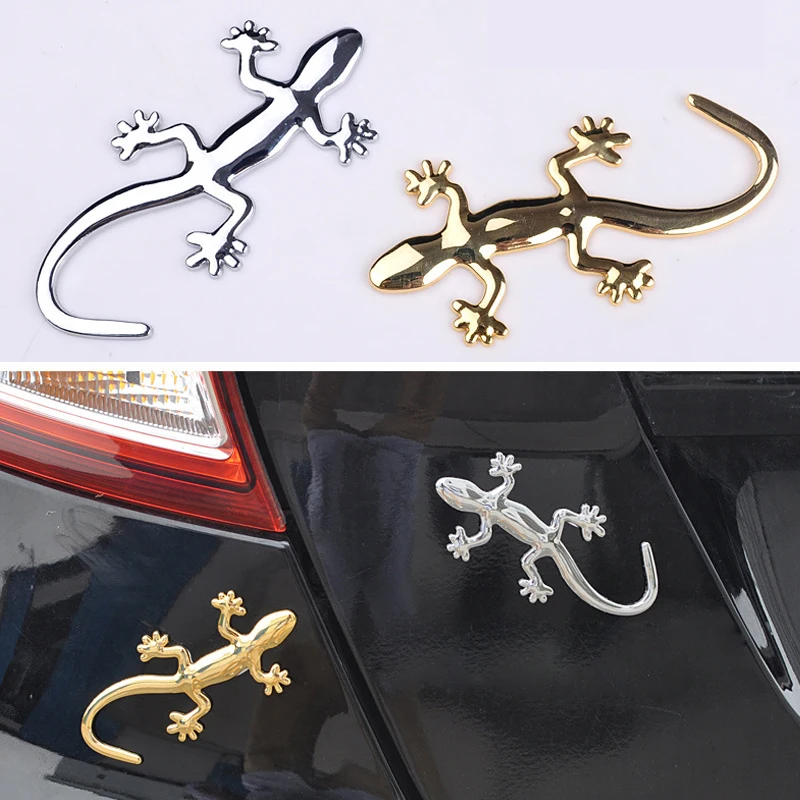 Забавные 3D наклейки Gecko эмблема укладки крышка кузова автомобиля для Ford Focus VW