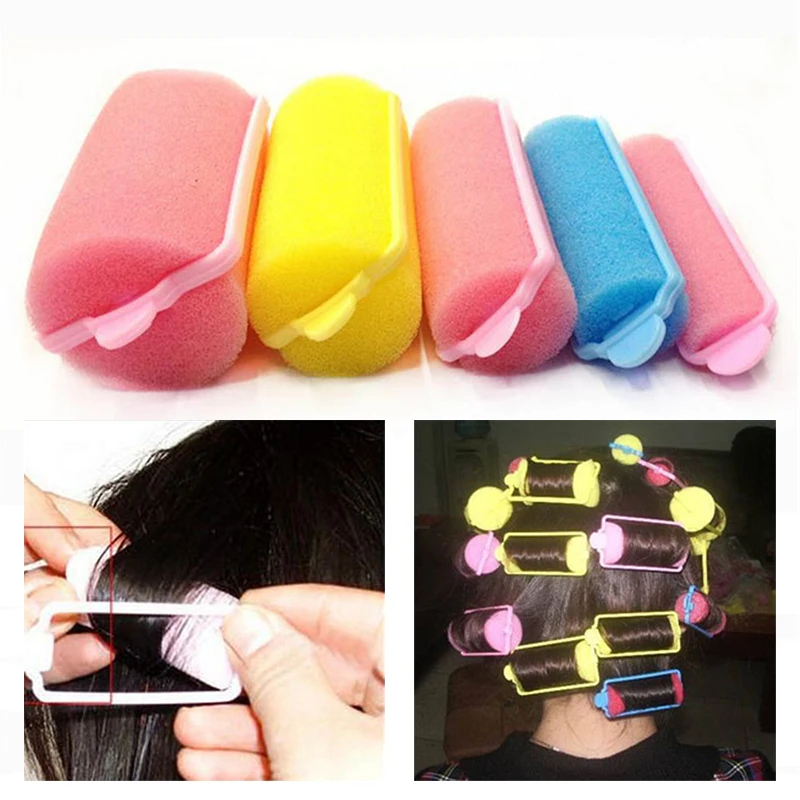 New Small/Large Sponge Roller Sleeping Bendy Hair Wavy Curly Professional Styling Foam Soft Pear Curly Hair No Damage Tool