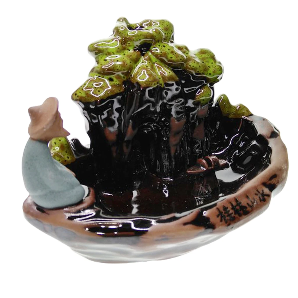 Керамическая картина горная лодка палочки для благовоний конусов держатель