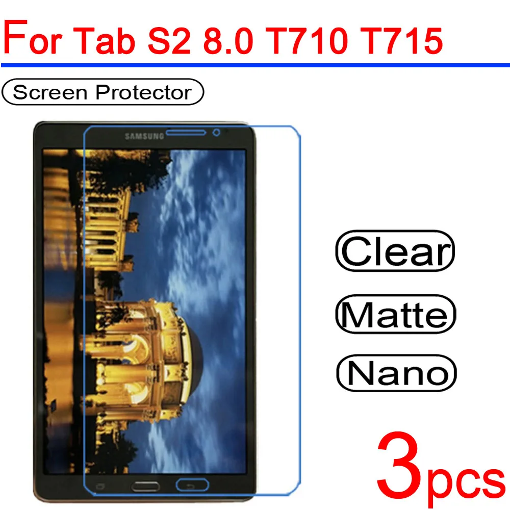 3 шт. ультра прозрачное защитное покрытие ЖК экрана для Samsung Galaxy Tab s2 s3 8 0 9 7 T710 T715 T815