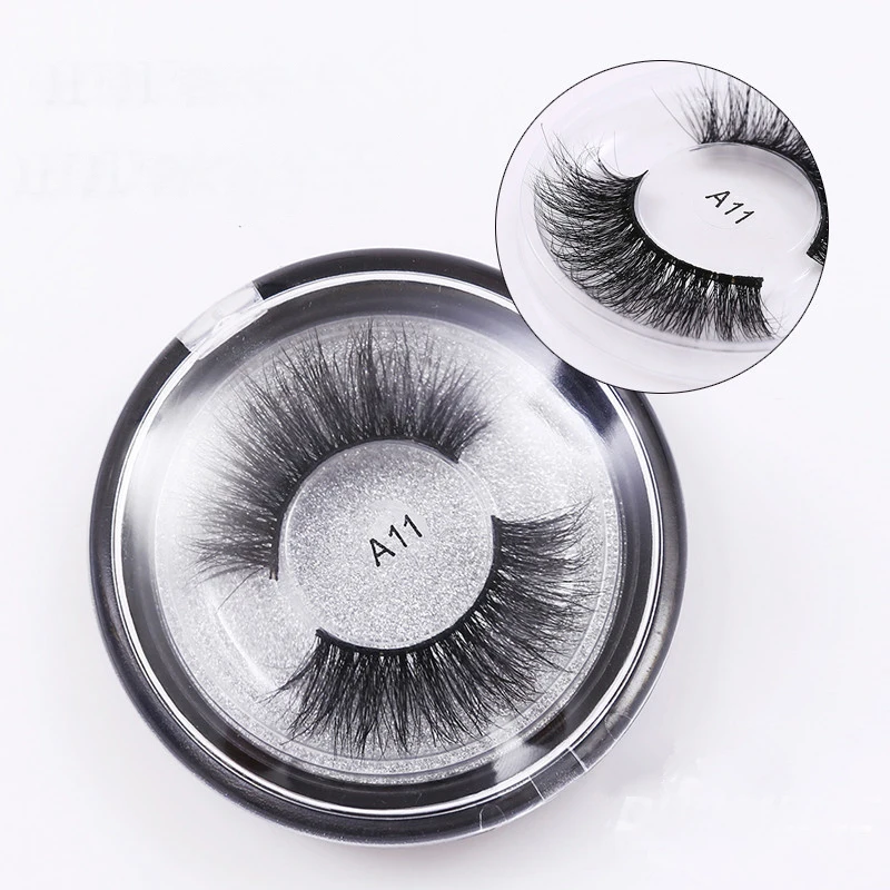 Норковые ресницы 3D накладные долговечные крест на натуральный норковый круглая