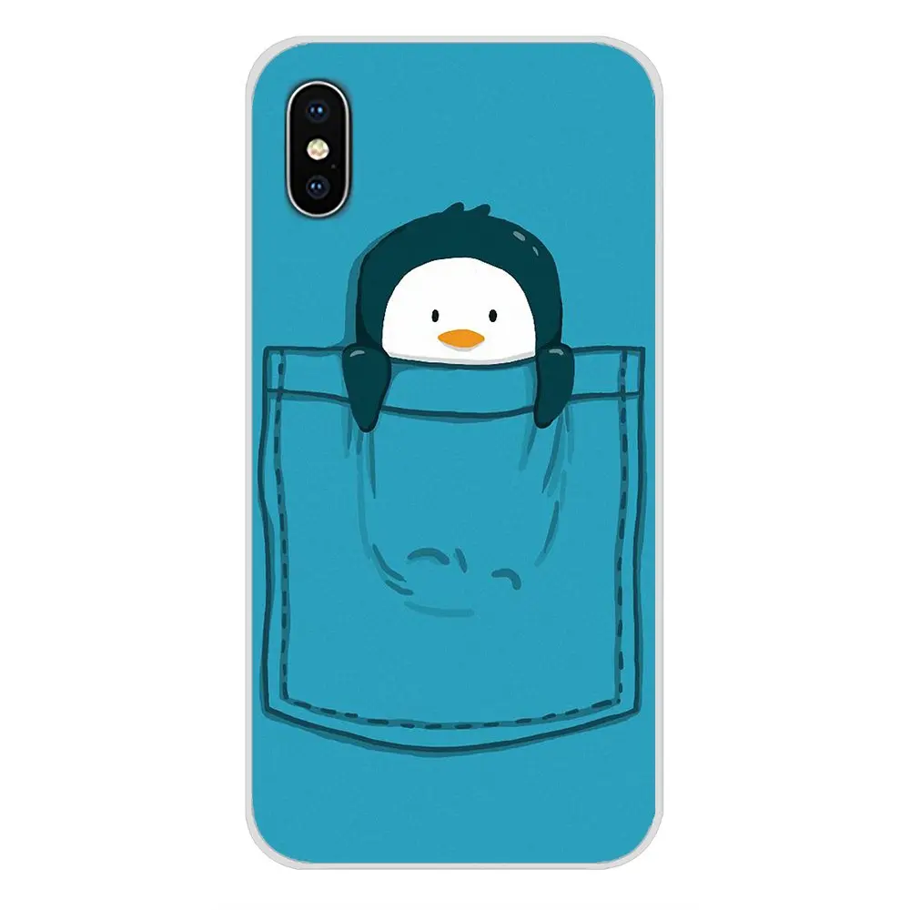 Для Samsung Galaxy S3 S4 S5 Mini S6 S7 Edge S8 S9 S10 Lite Plus Note 4 5 8 9 Penguin аксессуары чехлы для