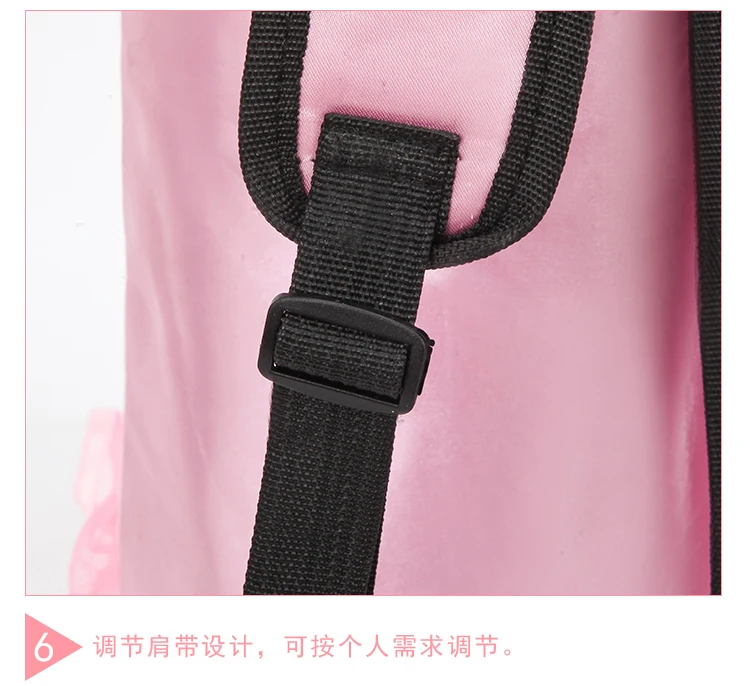Children Ballet Bag Ballet Shoulder Embroidery Sports Bag Girls Pink Gymnastic bag for Children Dance Bags