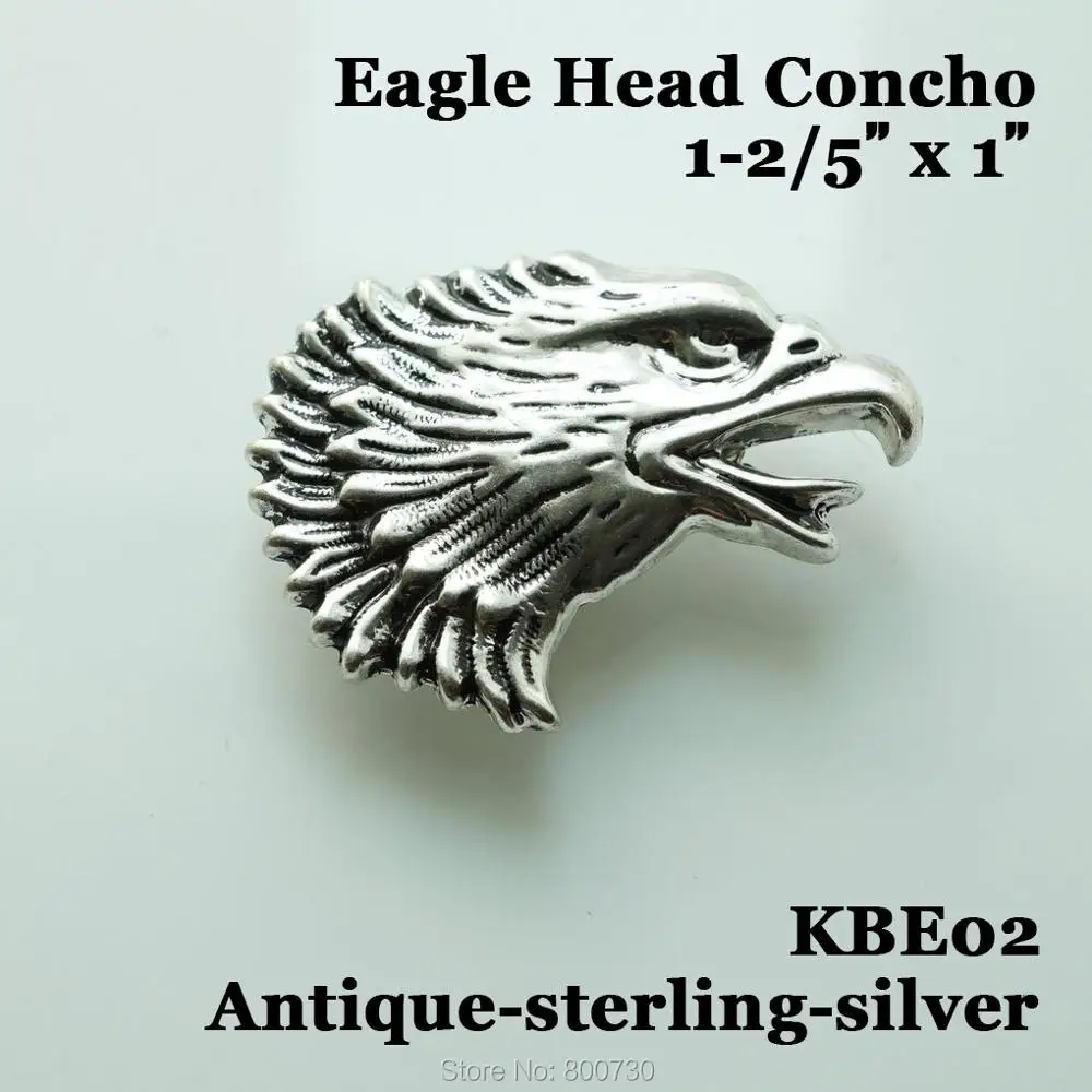 (KBE02) 10 шт. Western Concho Freedom Eagle Head Right Leathercraft | Дом и сад
