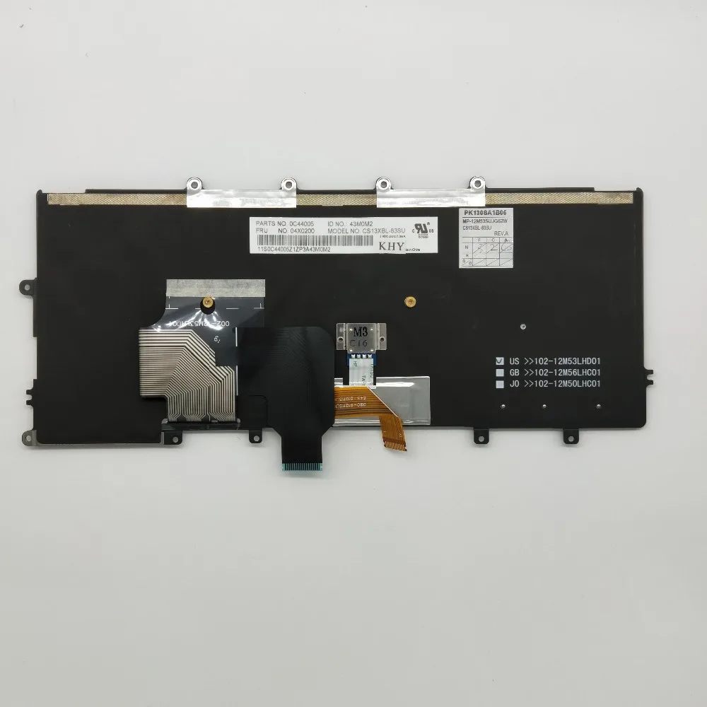 Новая Оригинальная русская клавиатура с подсветкой для ThinkPad X230S X240 X250 X260 FRU 04X0200
