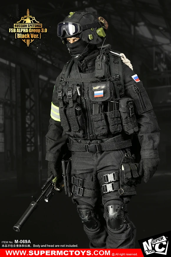 SuperMCTOYS M-069 1/6 русский спецназ FSB Alfa Group 3,0 Набор для 12 дюймовых фигурок DIY