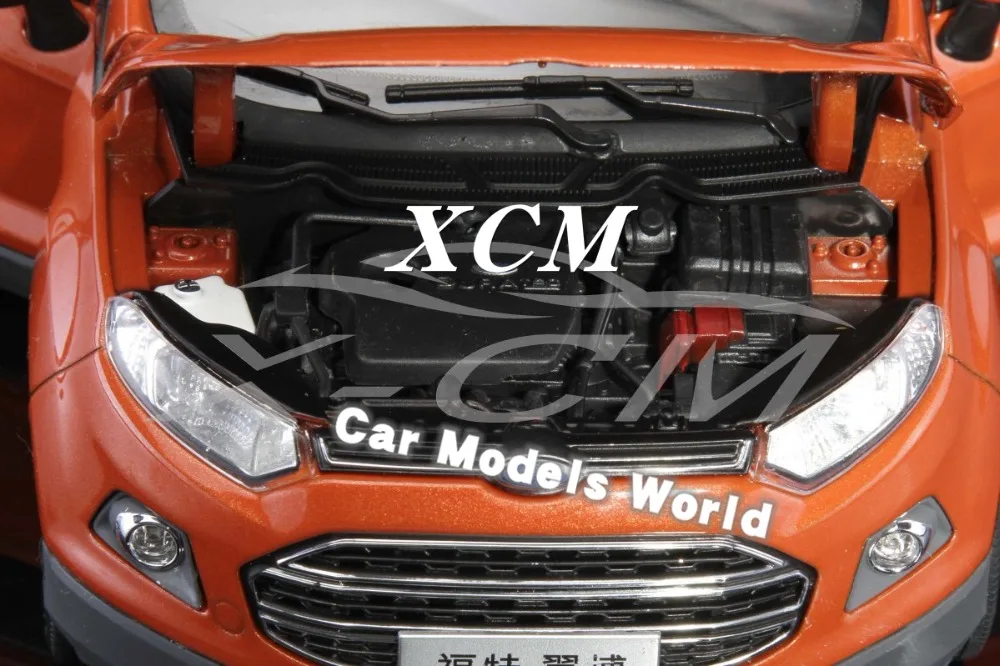 Литая под давлением модель автомобиля для Ecosport 1:18(оранжевый)+ маленький подарок