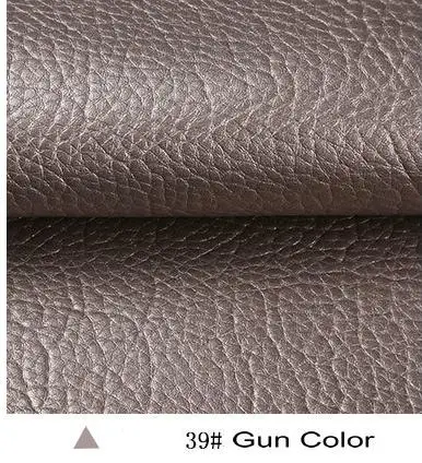 Gun 50x34 см 20 цветов большая личи искусственная кожа pu искусственная тисненая готовая искусственная кожа синтетическая кожа ткань для шитья искусственная ткань pu - Цвет: Gun