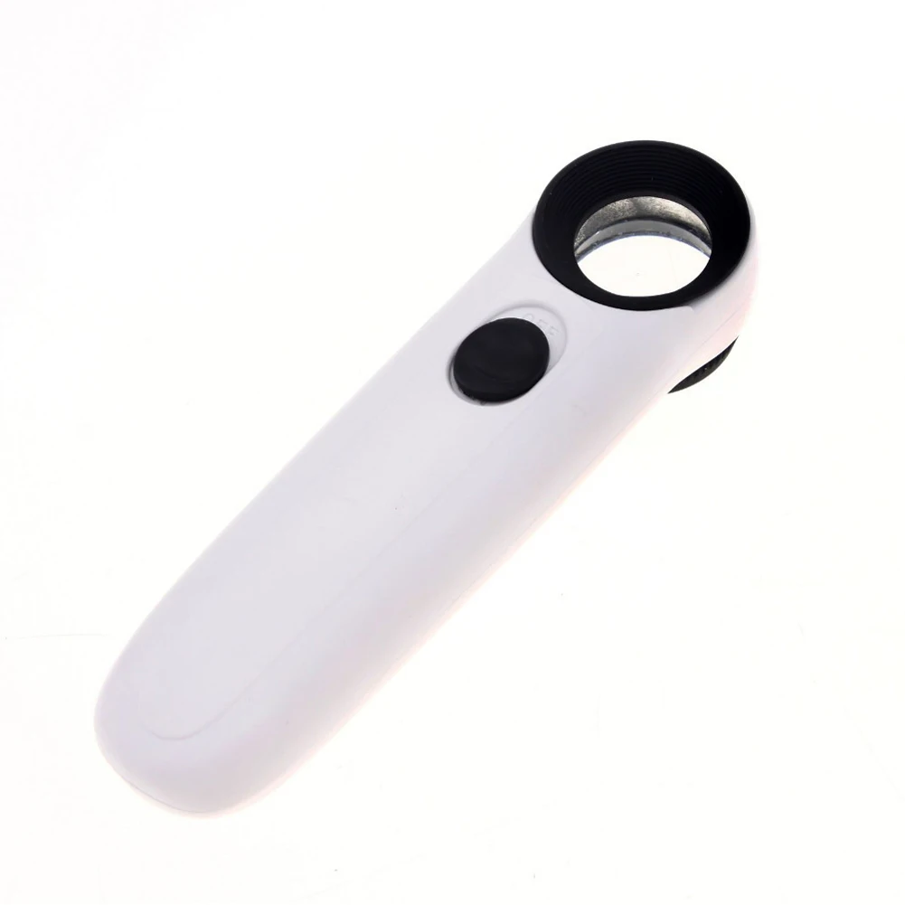 40X светодиодный светильник ручной для чтения увеличительное стекло ювелир