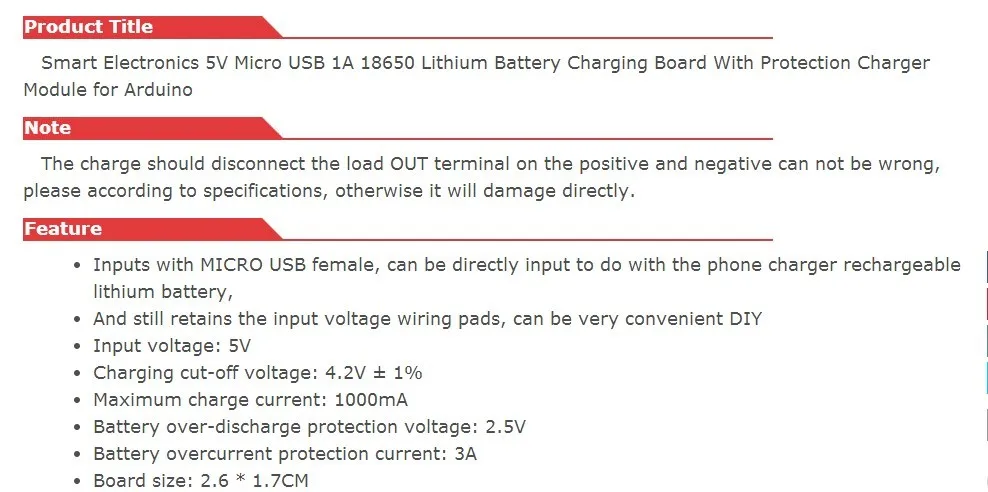 5V Micro USB 1A 18650 литиевая батарея зарядная плата защитный модуль зарядного устройства для Arduino Diy Kit