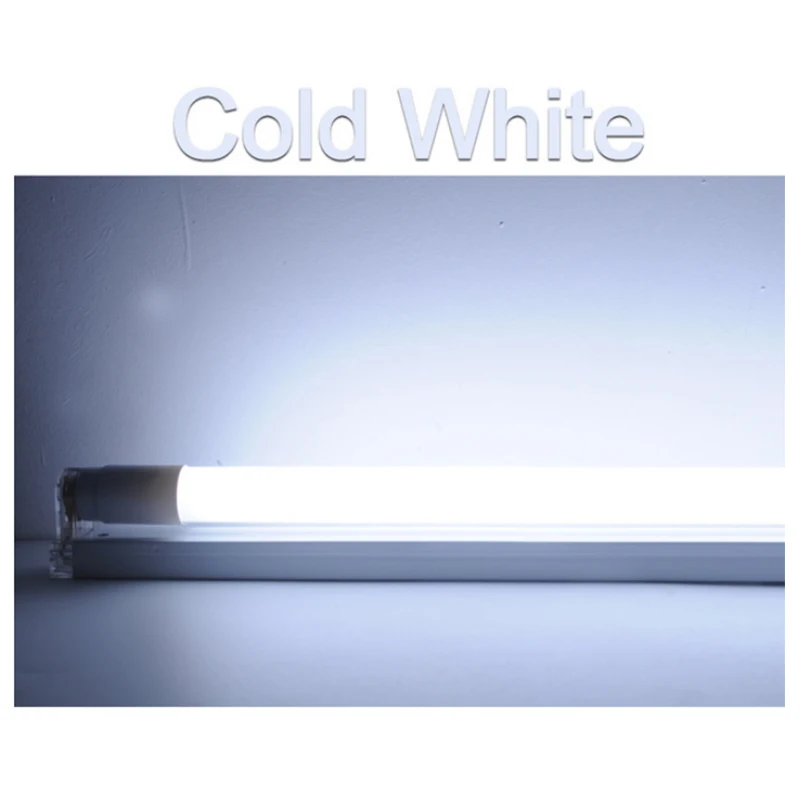 Cold White Kaguyahime RGB 360 градусов яркий светодиодный светильник T8 220 в 60 см 600 мм 10 Вт светодиодный T8 Интегрированный драйвер люминесцентная лампа T8 белая - Испускаемый цвет: Cold White