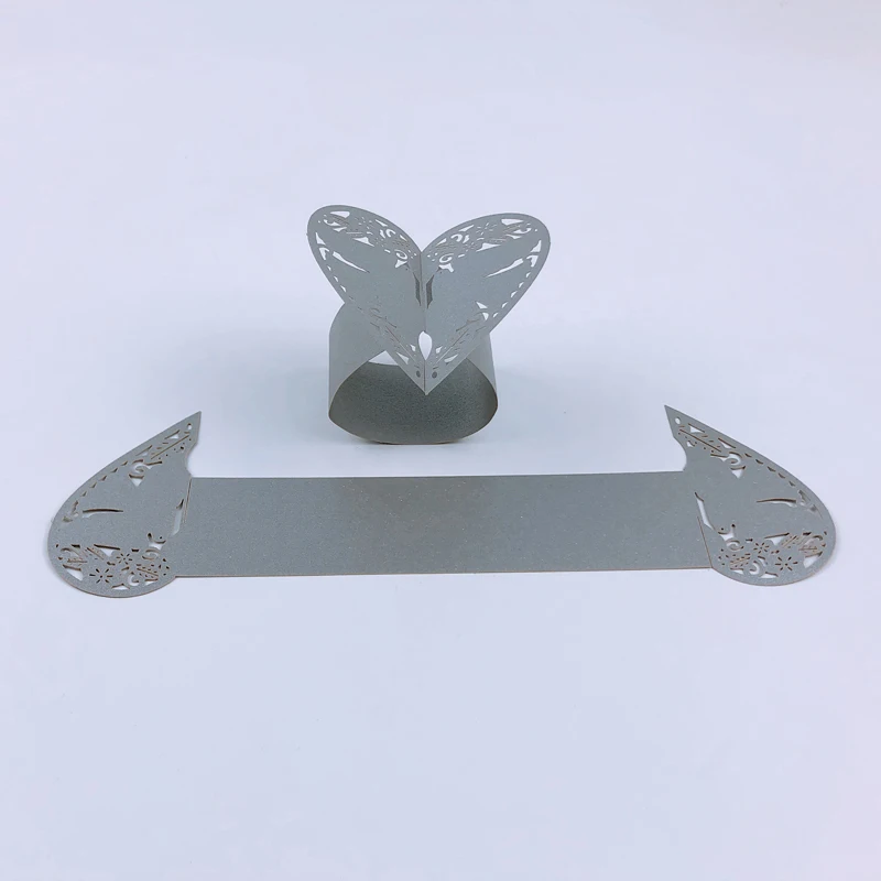 50pcs Pigeon Style Laser Cut Porta Guardanapo Napkin Rings For Wedding Holders Party Favors Table Decoration Supplies | Дом и сад