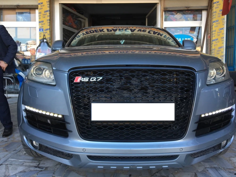 Автомобильный мигающий 2 шт. для Audi Q7 2006 2007 2008 2009 светодиодный DRL дневные ходовые огни Дневной светильник противотуманный светильник с желтым поворотом