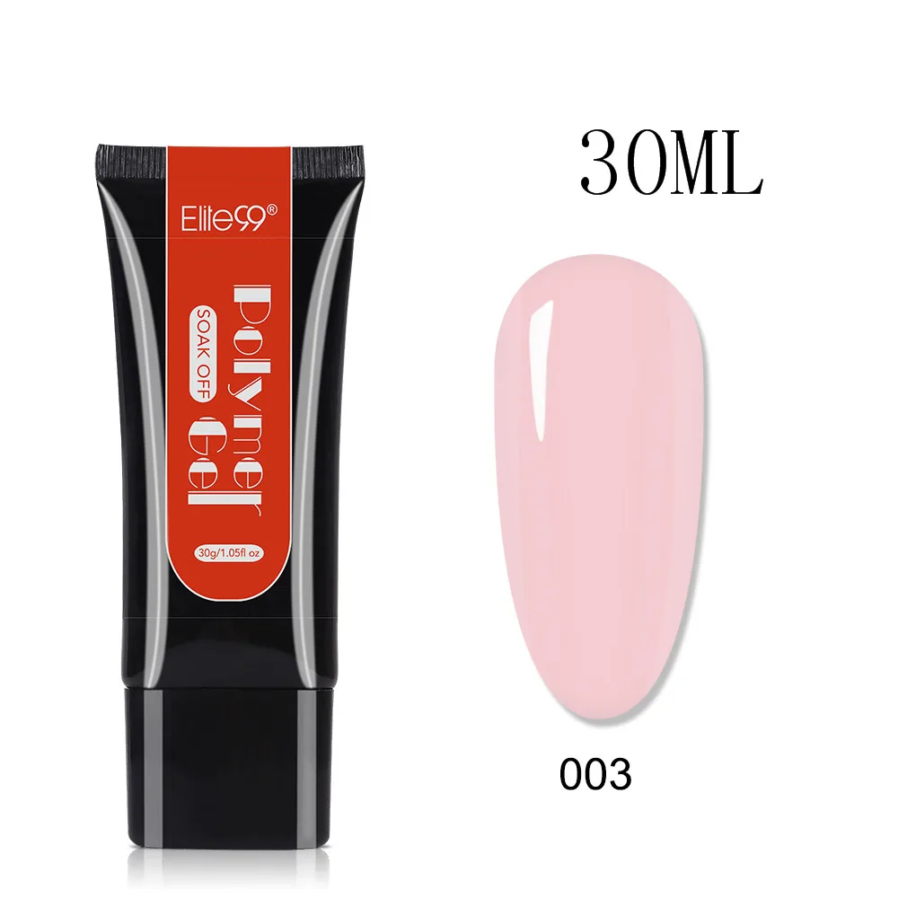 003-30ml Elite99 акриловый поли гель с кристаллами УФ светодиодный гель-кончик использовать с гвоздь акриловое перо усиление скольжение Быстрый гель продлевающий половой акт - Цвет: 003-30ml