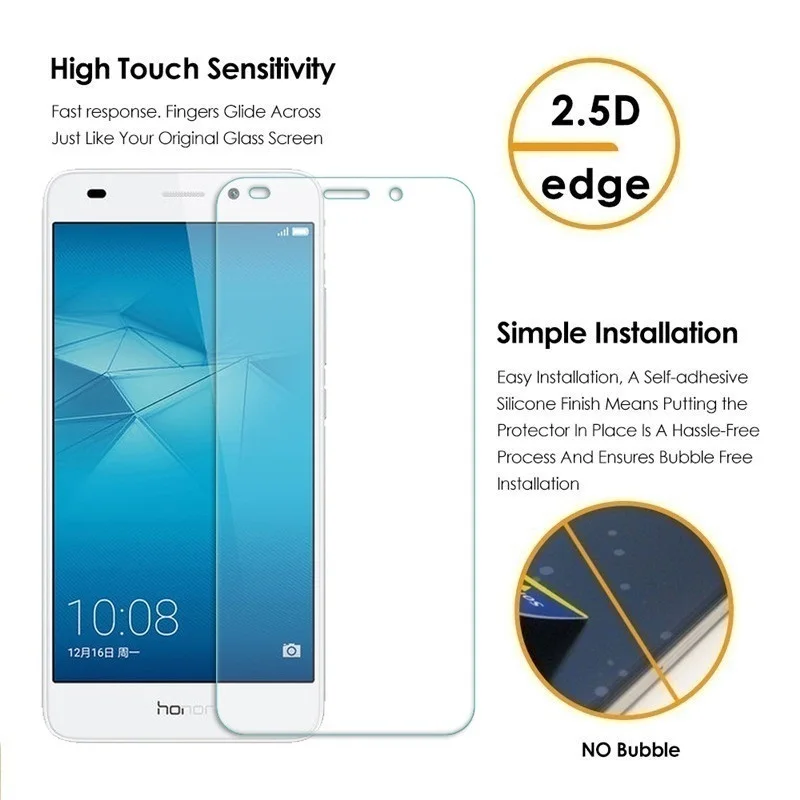 Honor 7 облегченное закаленное стекло для huawei GT3 5C Lite NEM-L21/L22/L31/L51/AL10/TL00/UL10 Экран