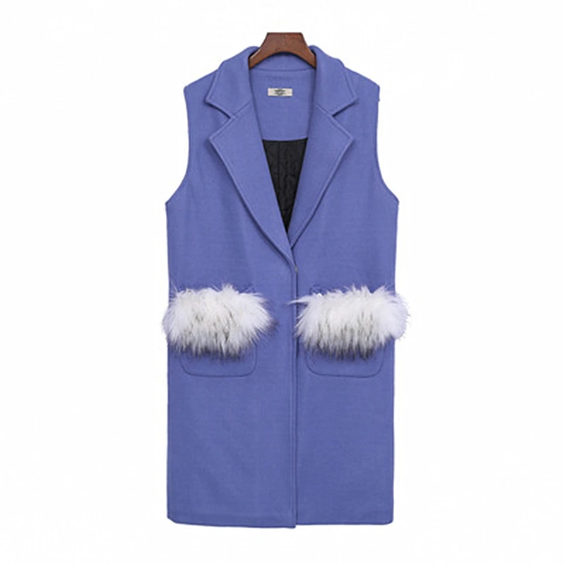 Winter Dress Fat Sister Plus Fertilizer XL Women's Korean Version Woolen Vest Thick Woven Simple Fashion Solid Color Slim | Женская