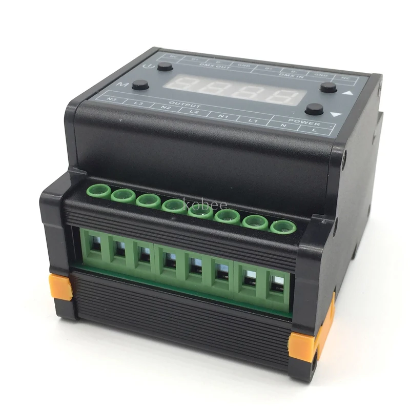DMX302 led DMX triac регулятор яркости AC90V-240V выход 3 канала 1A/CH высоковольтный