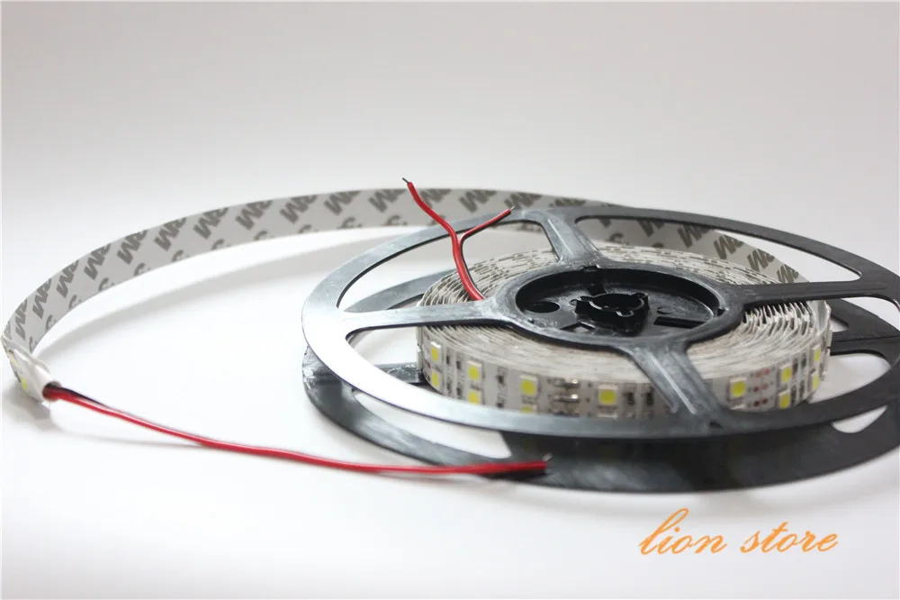 Двухрядная Светодиодная лента RGB белый теплый не водонепроницаемый 5050 SMD 120