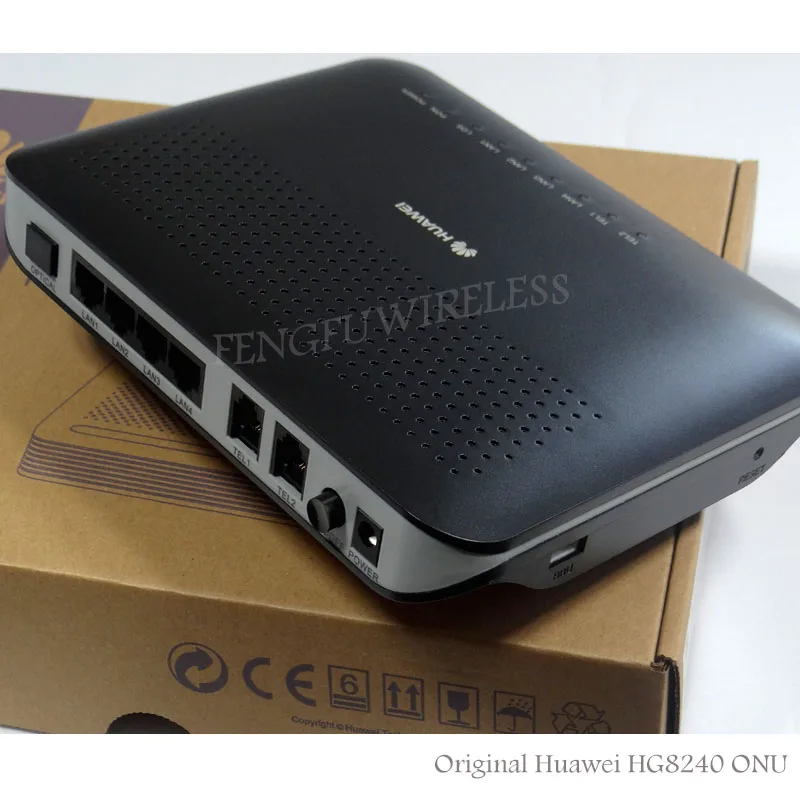 10 шт./лот Hua wei Оригинал HG8240 GPON ONU с 4FE + 4LANS WIFI ПОРТ английский firewire самой высокой