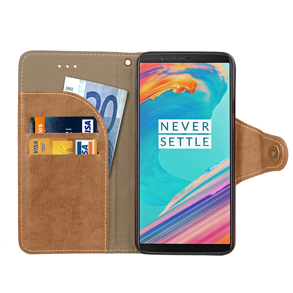 Чехол для телефона OnePlus 5T One Plus 5t A5010 6 01 &quotс откидной крышкой в стиле ретро из