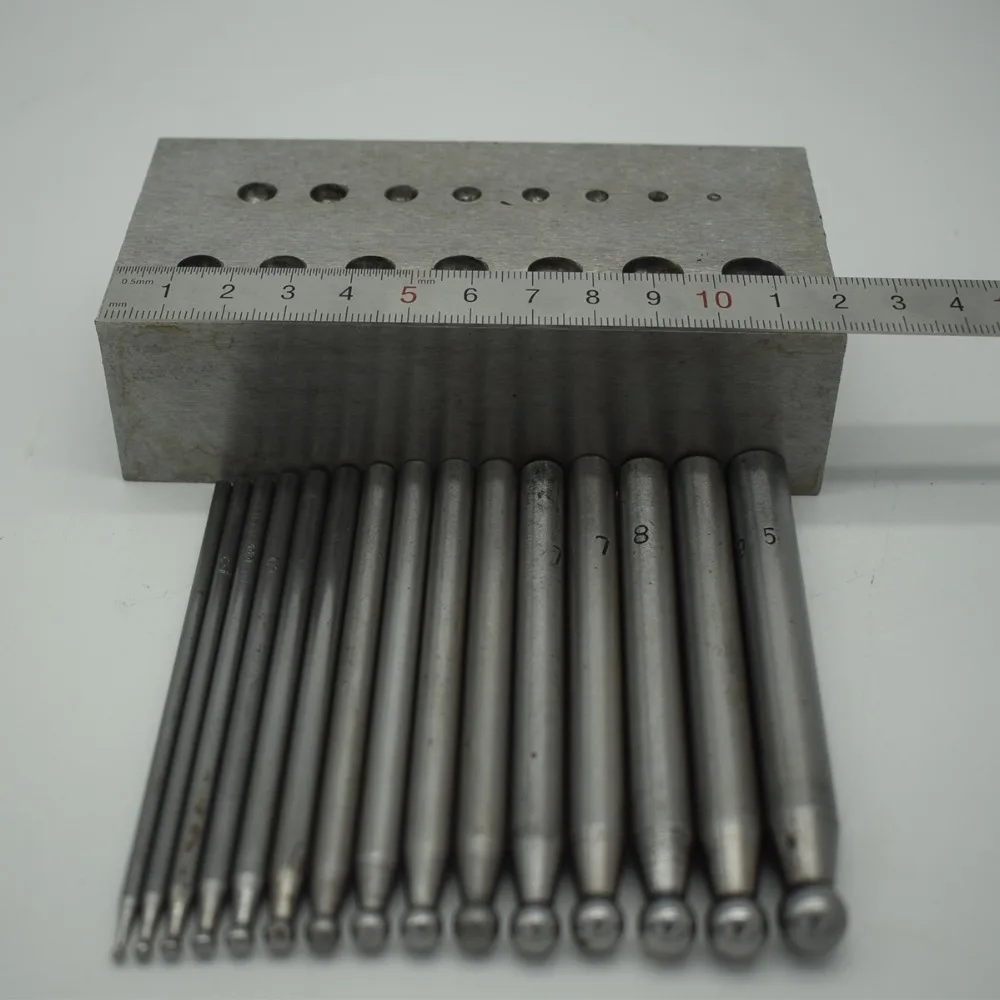 15 шт. ювелирные изделия Купольные Дыроколы металлический формовочный Дырокол