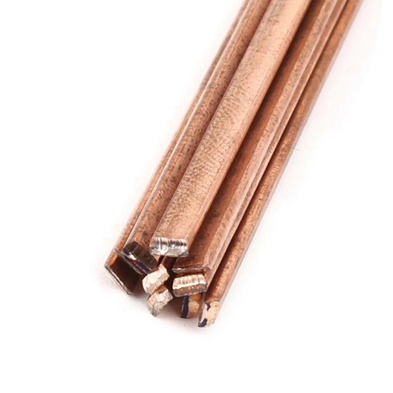 10Pcs Low Temperature Flat Soldering Rods For Welding Brazing Repair Copper Electrode 3x1.3x400mm | Инструменты