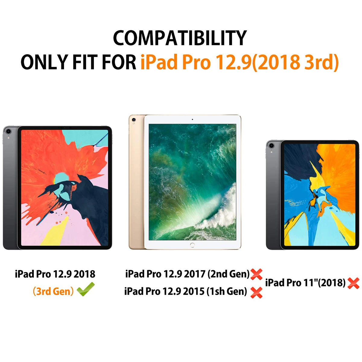 Для iPad Pro 2018 12 9 дюймов чехол с клавиатурой ультра тонкий жесткий подставка