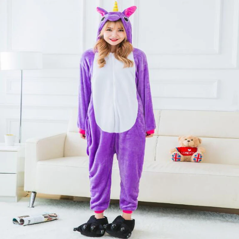 Оптовая продажа животных Rainbow Star Единорог Onesie для взрослых унисекс Косплэй