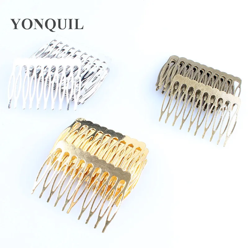 

40*53MM (Nickel/Gold/Bronze) Metal Hair Combs Claw Hairpins DIY Jewelry Findings And Components Lady Hair Accessories 50Pcs/Lot