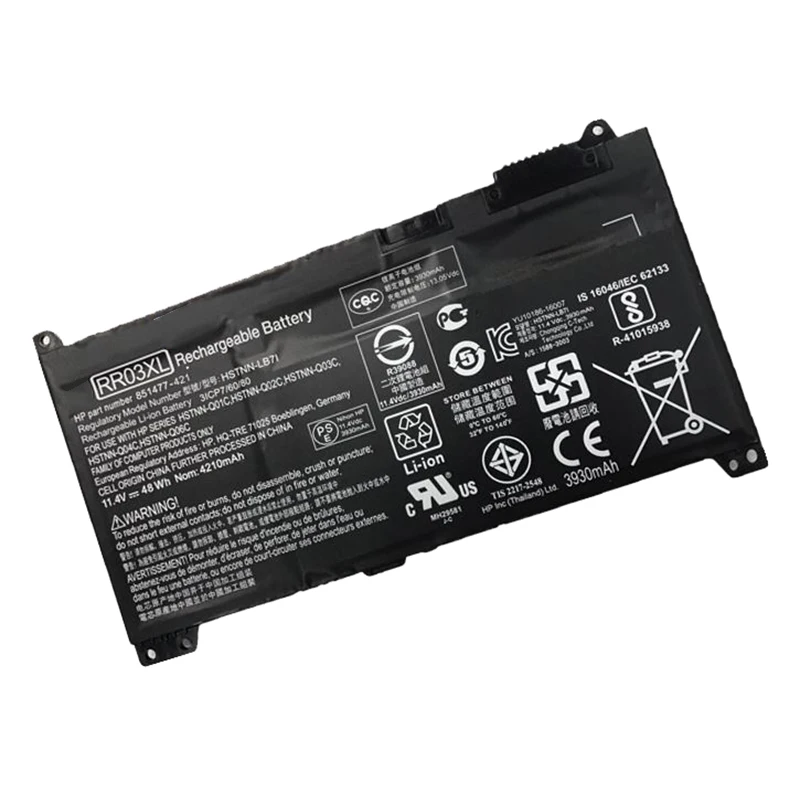 Батарея для ноутбука GZSM RR03XL HP 430 440 450 455 470 батарея G4 MT20 HSTNN-UB7C 851477-541 851610-850 |