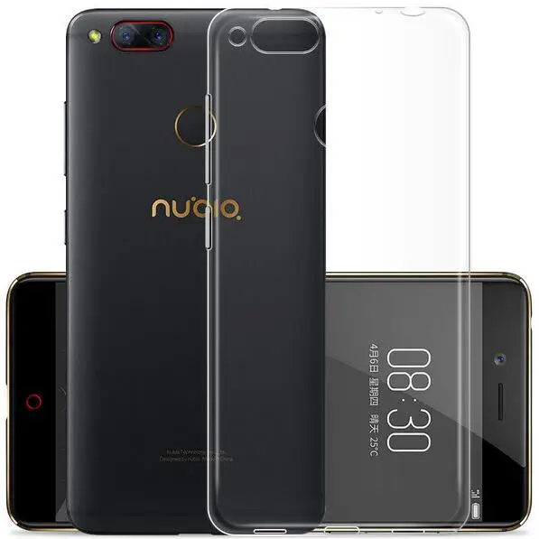2Pcs/lot ZTE Nubia Z18 Z17S Case Ultra Thin Transparent Silicon TPU Skin Soft Back Cover for Z 17 Z17 Mini S |