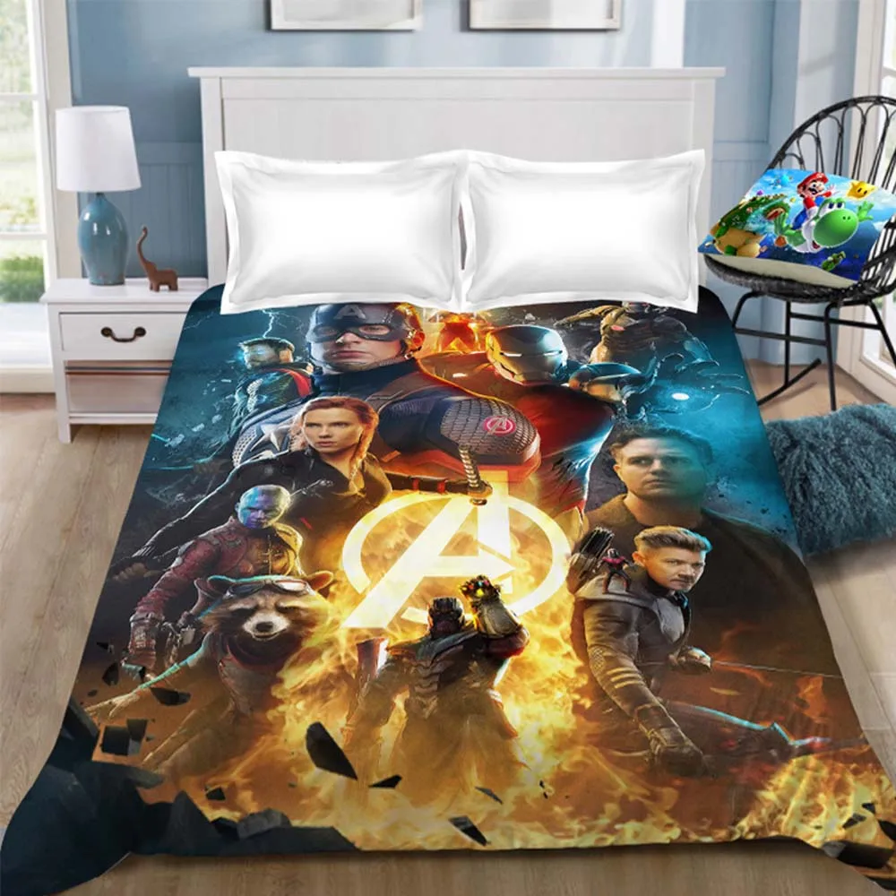 11 Простыня Marvel Мстители, Железный человек, капитан Марвел, капитан, простыня, постельное белье, покрывало, простыня(без наволочки - Цвет: 11