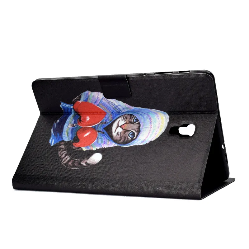 Wekays для Samsung Tab A2 10 5 2018 кожаный чехол с мультяшным котом Galaxy A T590 T595 T597 чехол|Чехлы