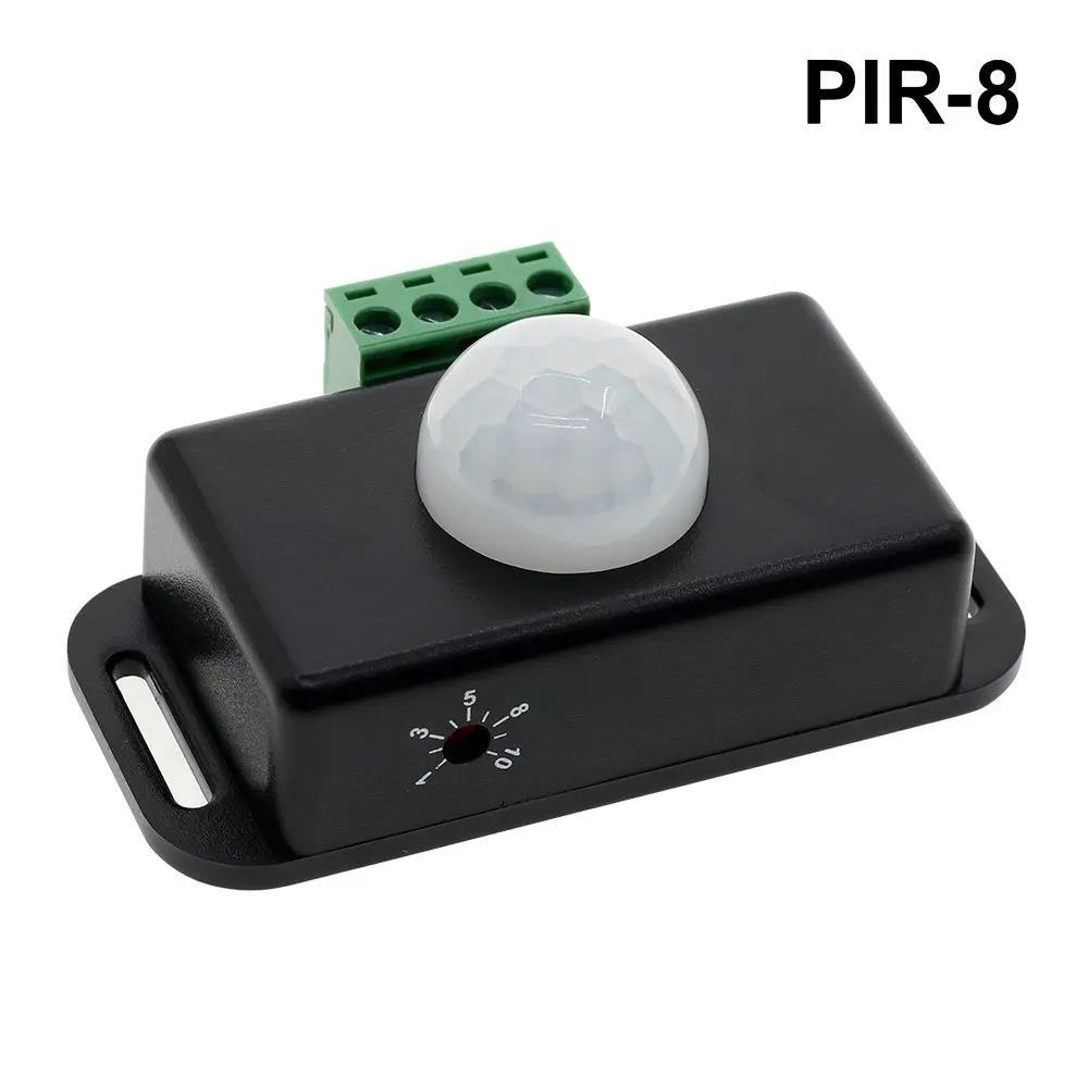 PIR датчик движения переключатель DC12-24V 6A/5A человеческого тела Инфракрасный датчик переключатель для светодиодной ленты