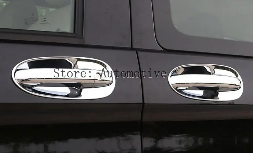 16 шт. хромированные накладки на дверные ручки Mercedes Benz V class V260 V260l VITO 2016 2017|chrome handles