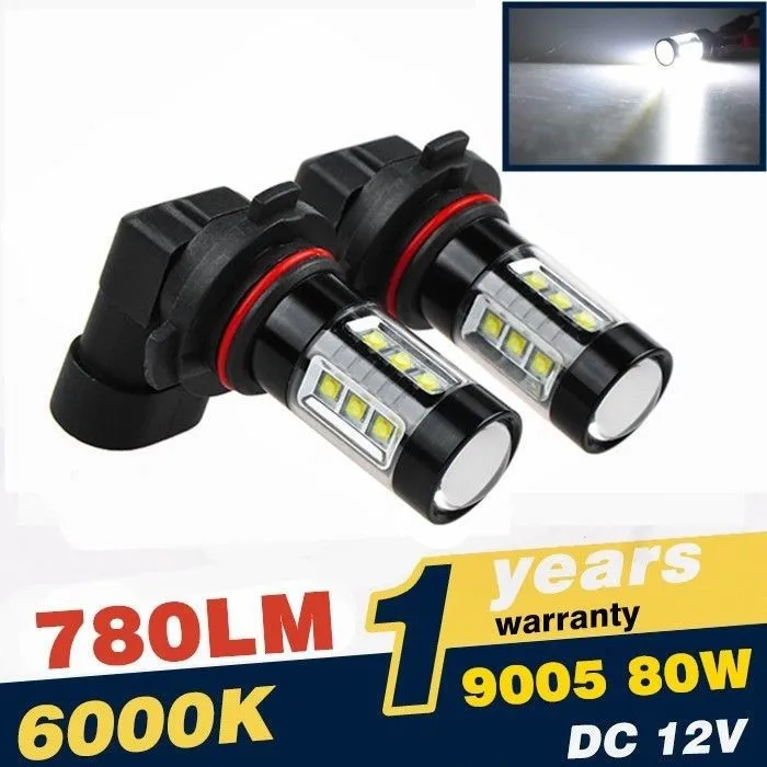 2x высокое Мощность белый CREE Q5 чип SMD светодиодный 9005 HB3 9145 9140 H10 вождения бега туман