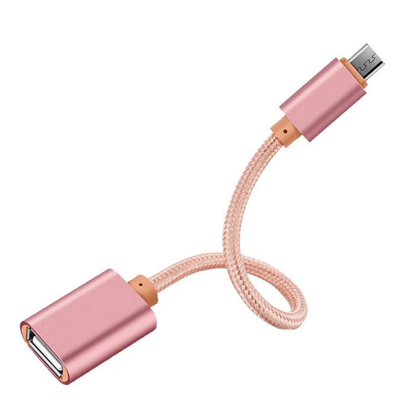 Micro OTG кабель для быстрой зарядки и передачи данных Samsung нейлоновый Стандартный