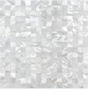 Квадратная мозаика белого цвета без ракушек, 11 шт., перламутровый фон для душа, ванной, кухни, настенная плитка