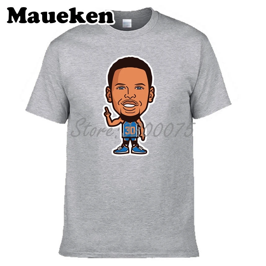 Мужская футболка с героями мультфильмов Chef Steph Curry 30 Футболка мужская круглым