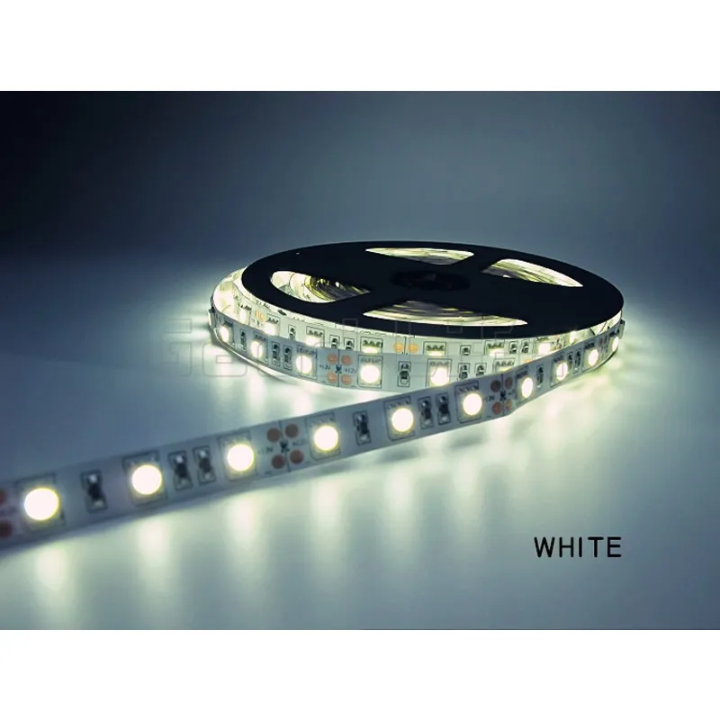 New LED Strip light CREE smd5050 DC12V 5M 60led/M flexible bar high brightness Non-waterproof indoor home decoration CE UL | Освещение