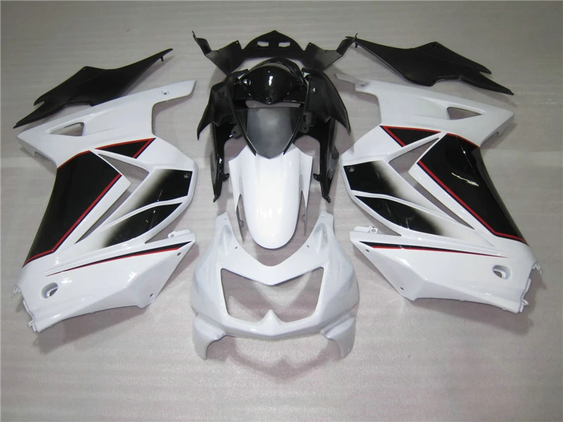 Индивидуально изготовленные Обтекатели для Kawasaki 08 14 EX 250 2008 2010 2012 ZX 250R Ninja белый