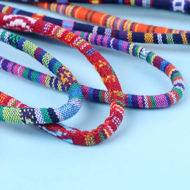 Многоцветная веревка для очков в этническом стиле 6 мм ремешок на шею