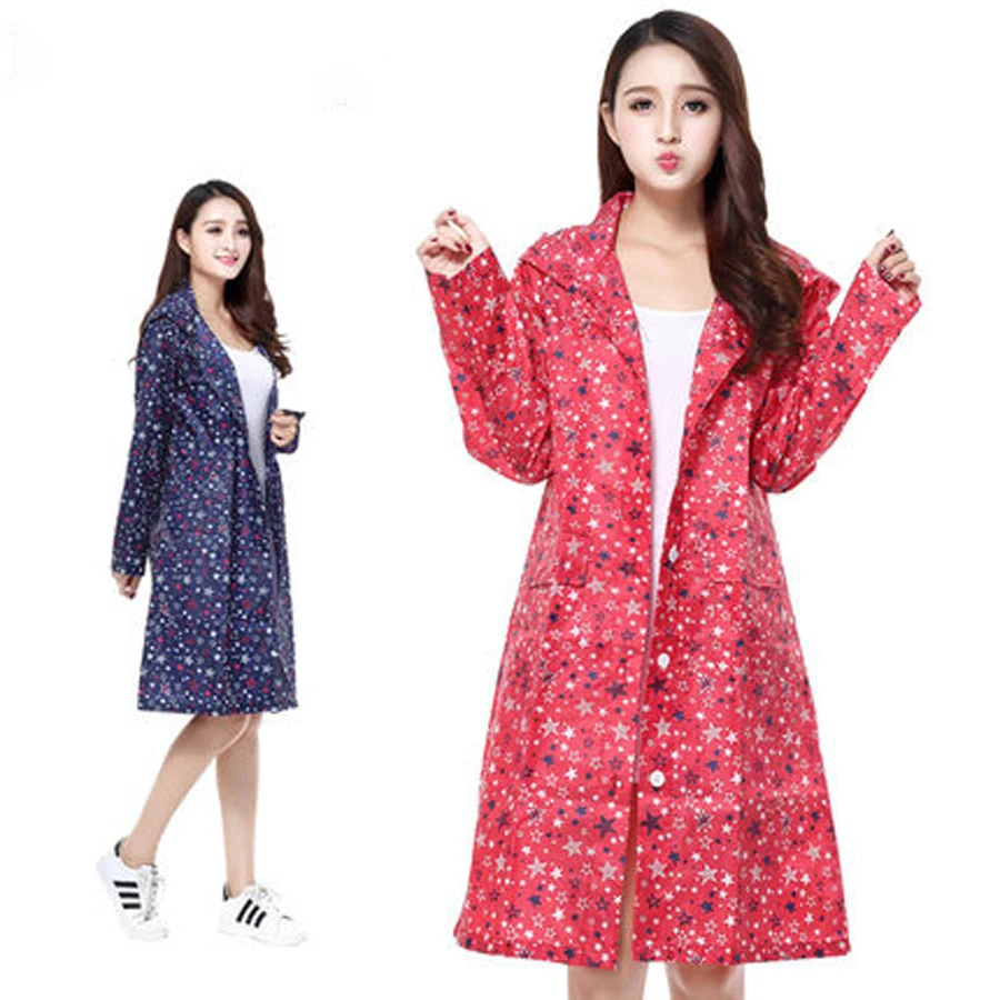 

Waterproof Women Red Raincoat Hooded Long Rain Jacket Breathable Rain Coat Poncho Outdoor Rainwear Capa De Chuva 40YY125