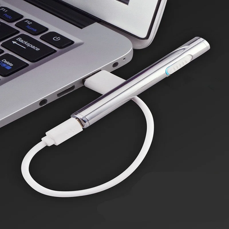 Леди Зажигалка Мини тонкие электронные сигареты легче зарядка через usb