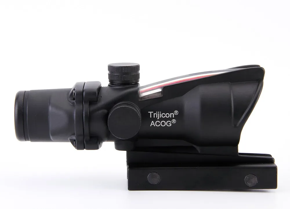 Тактический прицел Trijicon ACOG охотничий Мягкий Прицел 4X32 красный оптический черный