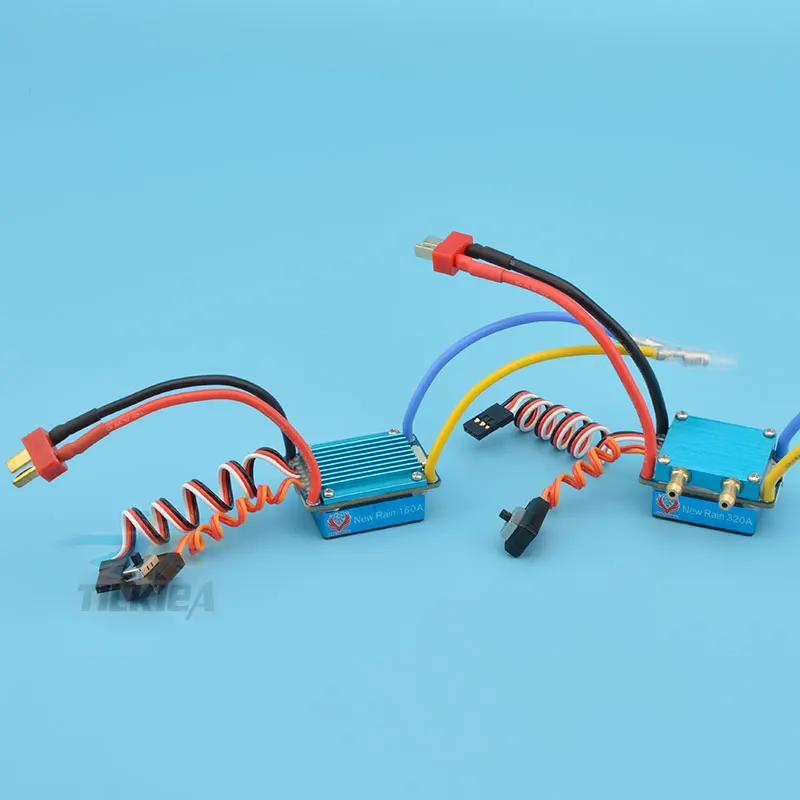 Радиоуправляемая лодка 160A/320A/480A ESC 380/540/775 матовый регулятор скорости двигателя двойной режим регулятор ленточный тормоз для 1:10 автомобиля приманки лодки
