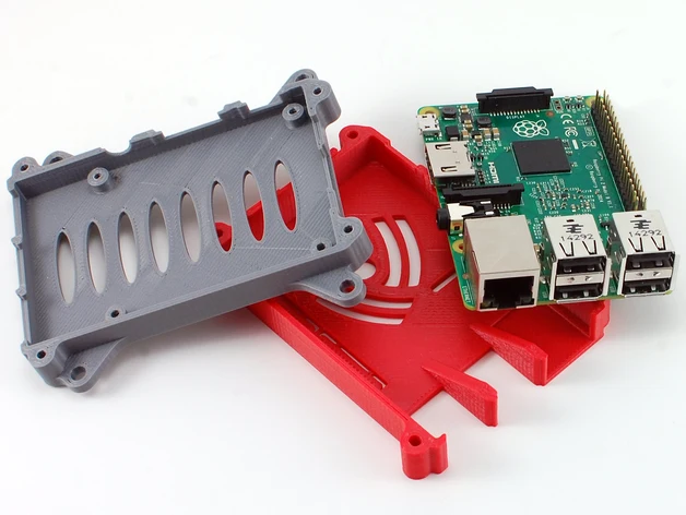 Raspberry Pi 3 2 и чехол модели B + с креплениями VESA детали принтом PLA (без платы)|pi 2|pi 3case case