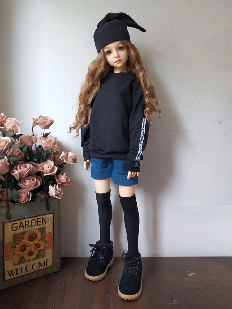 Кукла Одежда Толстовка с длинным рукавом с буквами подходит для 1/3 1/4 1/6 BJD рубашки куклы аксессуары Модная Одежда для кукол