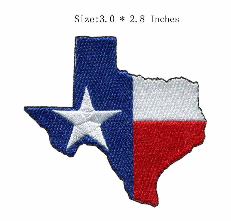 

Map embroidery patch 3.0" wide /hot sell patch /white star