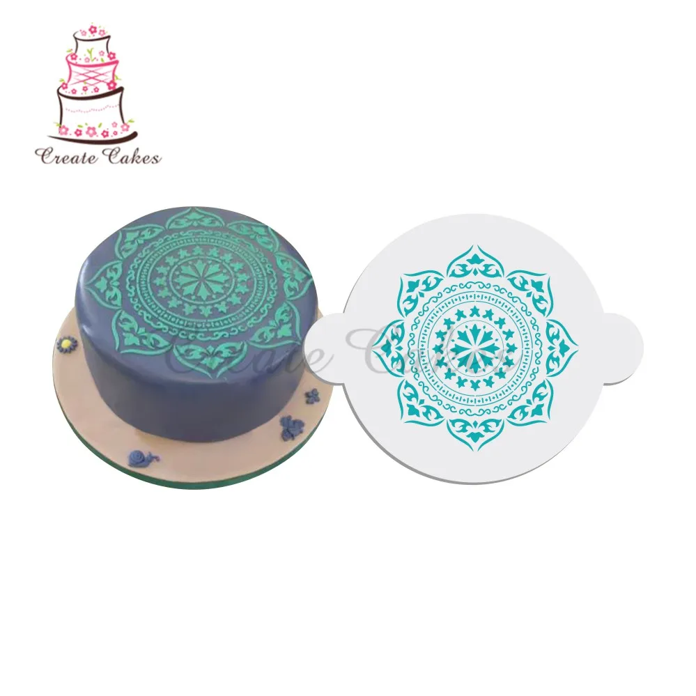 Марокканский медальон трафарет для торта трафареты украшения цветов|stencils for